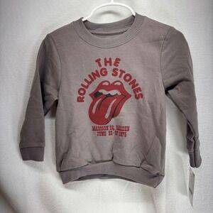 Kids Rolling Stones Sweatshirt 3T Grey Madison Square Garden Concert Long Sleeve